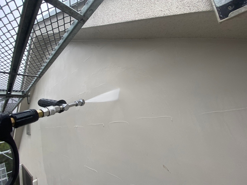 神奈川県川崎市麻生区ジョリパットフレッシュ外壁塗装工事　洗浄工事